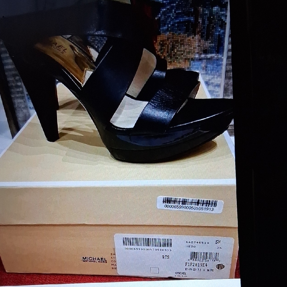 Michael Kors Black Strappy Heels